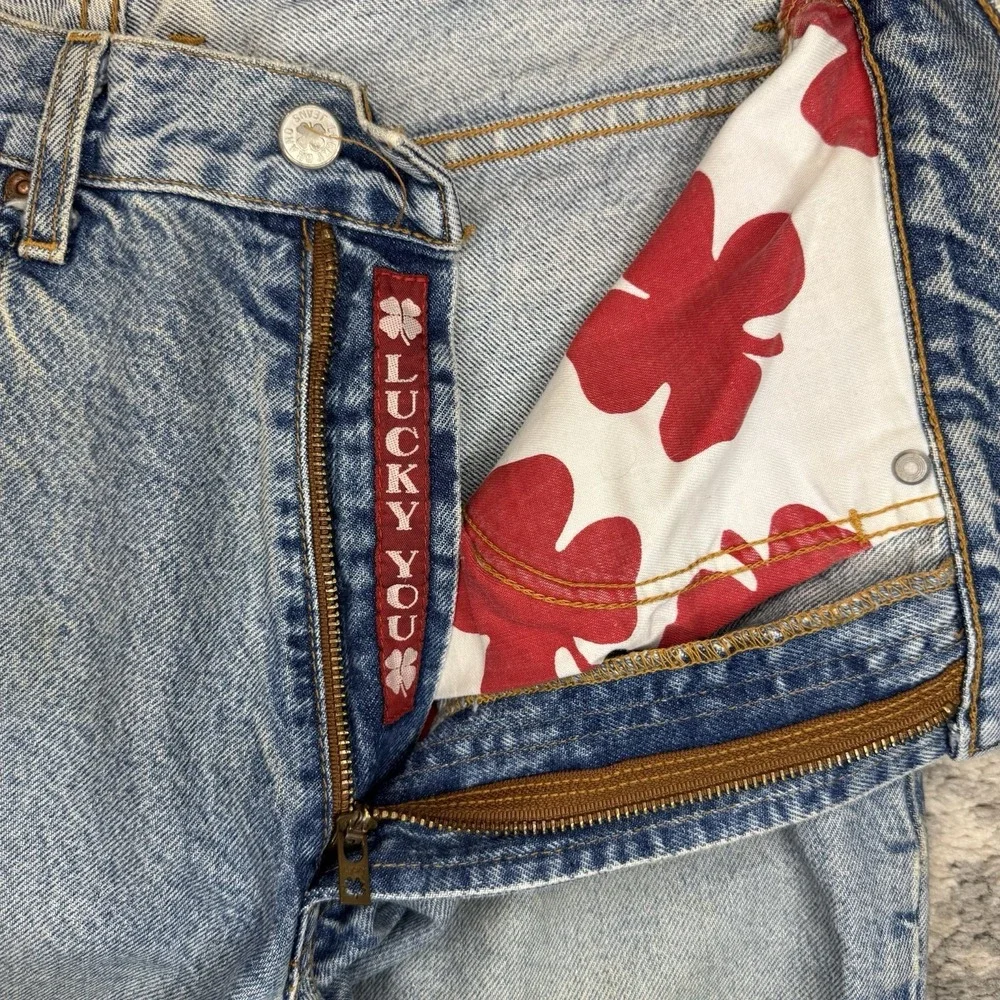 Vintage Lucky Brand Red Label Dungarees Relaxed Fit Denim USA Size 31x32